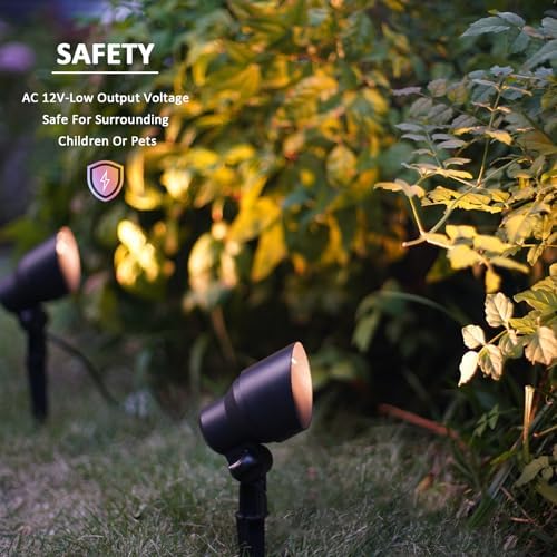 Malibu LED Floodlight Low Voltage Landscape Lighting Outdoor Spotlight for Walls Trees Flags Decorative Light, 6 Watt 12V AC for Garden Lawn Use - Image 4