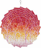 12 Inch Red Yellow Forest Wind Spinner for Yard and Garden,Nature Oil Painting Tree Branch Leaves Hanging Ornaments Outdoor 3D Kinetic Wind Sculpture Spinners Indoor Outdoor Patio Décor Gift by Unknown