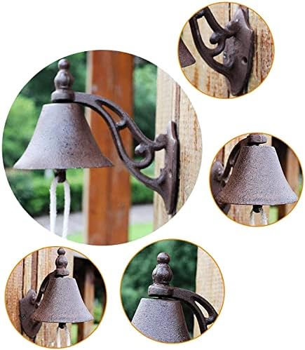 Wall Hanging Bell Outdoor Door Hanging Bell， Cast Iron Dinner Bell, Suitable for Outdoor Garden Corridor Wall Hanging Decorations - Image 2