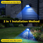 T-SUN Blue Solar Spot Lights Outdoor Waterproof, 4 Pack - Image 4
