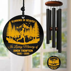 Personalized Running in Heaven Runner Memorial Wind Chimes for Outdoors – Custom Name & Years Remembrance Gift – Memory Chimes for Loss Loved Ones – Sympathy Gifts for Loss & Outdoor Memorial Tribute by AlpadilCo