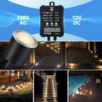 SMY Lighting Dimmable LED Deck Lights with Timer and Photocell Sensor and Protecting Shell φ32mm,20Pack Outdoor LED Smart Deck Lighting IP67 Waterproof for Garden,Yard Stair, Patio, Floor Decoration - Image 3