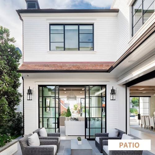 Darkaway Outdoor Wall Lights,Exterior Lighting Fixtures Wall Mount Porch Lights Waterproof Outdoor Sconce with Water Ripple Glass for House Patio Hallway Garage - Image 3