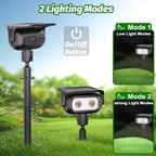 Nreonrick Solar Spot Lights 360 Adjustable IP65 Waterproof 2-in-1 Solar Powered Spotlights for Landscape Lighting Garden, Yard, Pathway Warm White 4 Pack - Image 5