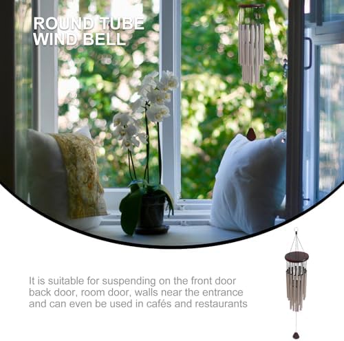 Large Metal Antirust Wind Chime Round Iron Tubes - Image 7