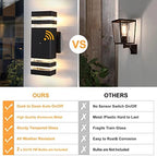 Dusk to Dawn Outdoor Lighting, LED Wall Sconce Sensor Waterproof Porch Lights 14W Black Exterior Up and Down Light Fixture for Porch Hallway Patio Garden Corridor - Image 5