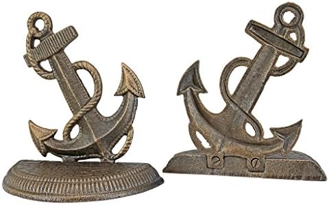 Design Toscano Maritime Anchor Cast Iron Sculptural Bookend Pair - Image 2