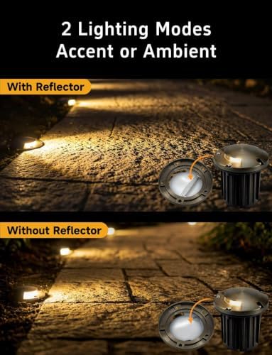 Gardenreet Outdoor Well Lights Low Voltage - Solid Brass 12V All Weather Ip65 Inground Lighting, LED Fixture, Antique Bronze for House Garden Path with 4000K Neutral White MR16 Bulb - Image 4