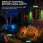T-SUN Spot Lights Outdoor, Smart RGBW LED Landscape Spotlights 2 Pack - Image 6