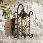 Casa Seville 18 1/2" High Iron Scroll Rustic Outdoor Wall Light Fixture by JohnTimberland