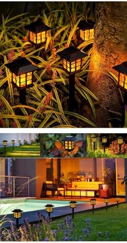 Solar Outdoor Villa Garden Courtyard Lights, House Landscape Lights, Flame Lights, Automatic on - Image 4