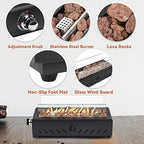18" Propane Gas Fire Pit Side-Mounted, Portable Tabletop Fireplace, FP026 - Image 6