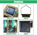 Solar Lantern Palm Trees Tropical Climate Coconut Landscape Outdoor Waterproof Hanging Solar Light Outside Lights for Patio Yard House Lawn Decor Birthday Gifts for Women Mom - Image 3