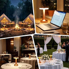 Riakrum 8 Pcs LED Cordless Table Lamp Bulk Rechargeable,Rose Gold - Image 6