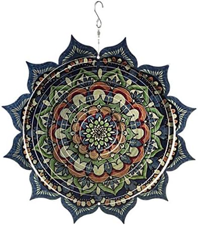Ganz Mandala Stainless Steel Hanging Spinner 12 Inch New by Ganz