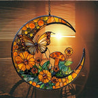 Boho Forest Mushroom Butterfly Acrylic Suncatcher - Image 7