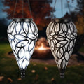 Tujoe 2 Pack Solar Hanging Lanterns Outdoor Lights, Transparent by Tujoe