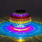 yuans Solar Table Light, Solar Mosaic Lights Color Changing Solar Glass Ball Garden Lights Waterproof Solar Night Lights Table Lamps (F) by Unknown