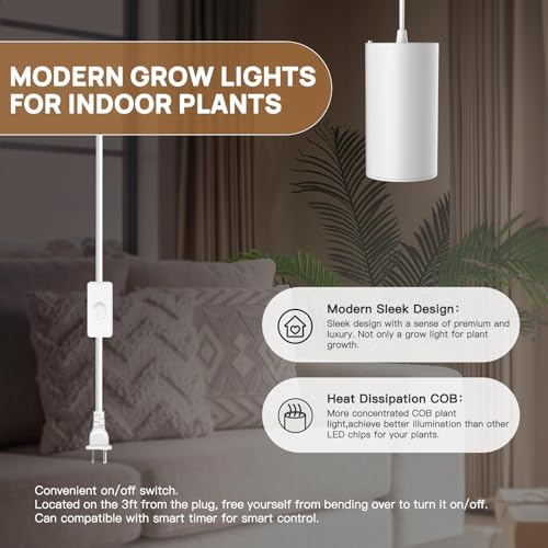 STERREN LED Grow Light, Plug in Plant Lights for Indoor Growing - Image 7