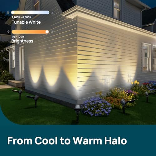 Linkind Smart Solar Spotlights SL6C, Dual Ring Halloween Lights Multicolor - Image 4