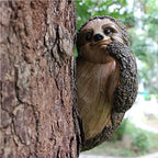 Sloth Tree Hugger, Summer Outdoor Yard Decorations, Resin Tree Peeker Statue, Tree Faces Decor Outdoor, Garden Decor Sloth Gift for Housewarming, Handmade with Details, Durable & Waterproof - Image 7