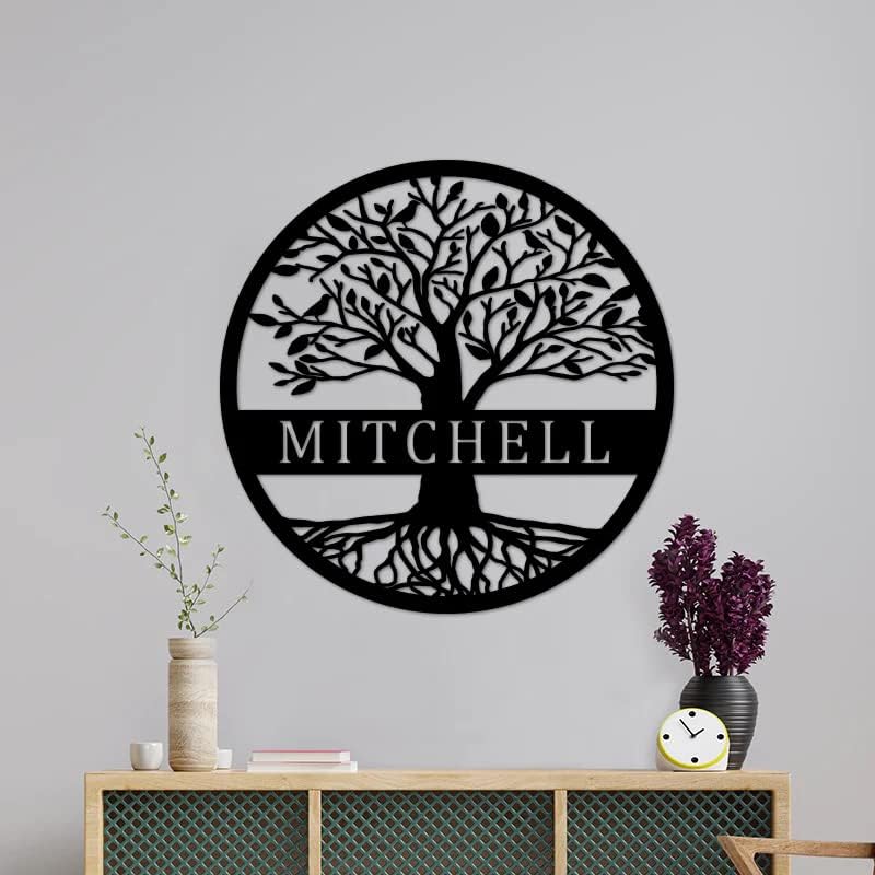 Custom Name Elaborate Tree of Life Metal Sign Personalized Tree of Life Metal Wall Decor Tree of Life Wall Art Family Tree Wall Decor Metal Outdoor Wall Art Custom Metal Signs Personalized - Image 4