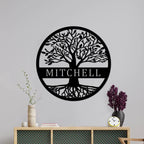 Custom Name Elaborate Tree of Life Metal Sign Personalized Tree of Life Metal Wall Decor Tree of Life Wall Art Family Tree Wall Decor Metal Outdoor Wall Art Custom Metal Signs Personalized - Image 4