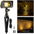 Gardenreet Solid Brass Flood Light - Landscape Low Voltage LED Wall Wash Light 12V, Outdoor Hardwired Waterproof, Angle Adjustable Lighting for Garden Tree Yard with 2700K Warm White 3W 270LM G4 Bulb by Gardenreet