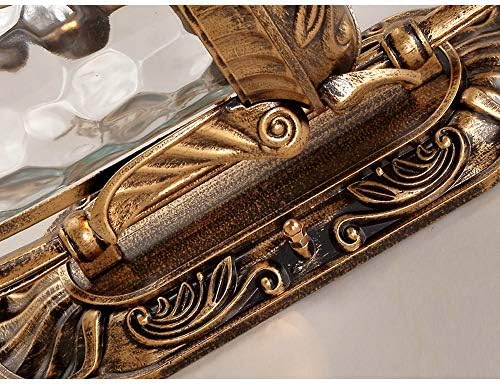 Rustic Waterproof Outdoor Wall Lamp - Vintage Kerosene Lantern Style Sconce with Glass Shade for Courtyards, Balconies, Aisles, and Corridors,Brass - Image 7
