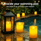 Homemory 6.3"x8" Extra Large Outdoor Waterproof Candle with Auto 6H Timer - Image 5