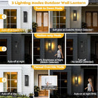 20in Motion Sensor Outdoor Lighting Dusk to Dawn Extra Large Wall Sconce - Image 2
