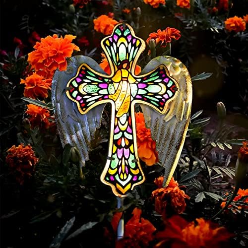 YJFWAL Solar Glass Cross & YJFWAL Hummingbird Solar Lanterns - Image 5