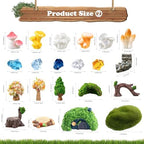 Fairy Garden Accessories Outdoor, Fairy Garden Decor Kit Fairy Garden Figurines Supplies Resin Fairy House - Image 3