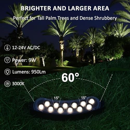 12V LED Low Voltage Flood Lights Outdoor for Tree Uplighting - Image 2