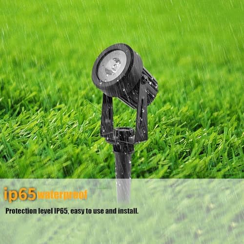 3000k,2 in 1,Solar Spot Lights Outdoor, Solar Powered RGB Landscape Lighting IP65 Waterproof Auto On/Off Spotlights for Outside Garden Yard Landscape Pathway Garage - Image 3