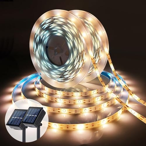 Solar Rope Lights Outdoor for Outside, Sign, Stair, Step, Yard, 10FT 3000K by OusamLED