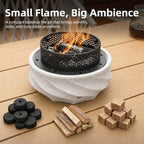 Table Top Firepit Mini Small Safer Burning Wood Pellet Fire Pit (Curve 1) - Image 5