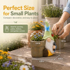 Solar Gnome Garden Decor Statue,Planter Pot for Succulents - Image 2