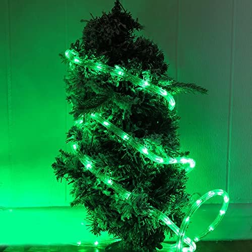 DINGFU 50ft 360 LED Rope Lights, Waterproof Green Rope Lights for Outside - Image 5