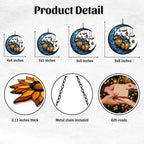 Cresent Moon Gothic Magic Castle Acrylic Suncatcher - Image 2