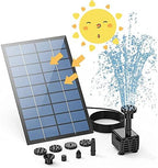 Submersible Sump Pump Water Pump, Solar Water Pump Fountain For Garden Swimming Pool Pond Outdoor Solar Panel Fountain Floating Fountain Garden Decoration Transfer Pump (Color : 2.5W) - Image 2