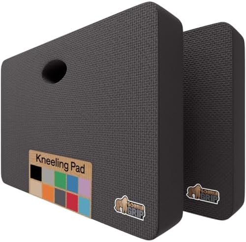 GORILLA GRIP® Extra Thick Foam Kneeling Pad for Gardening, 17.5x11 Charcoal by GorillaGrip