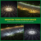 URAGO Super Bright Solar Lights Outdoor Waterproof-10 Pack, Dusk to Dawn Up to 12 Hrs Solar Powered Outdoor Pathway Garden Lights Auto On/Off, LED Landscape Lighting Decorative for Walkway Patio Yard - Image 2