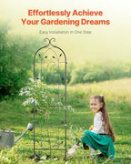 VEVOR 60 x 15 in, Rustproof Metal Garden Flower Trellis, Outdoor Climbing Rose & Cucumber Support, Decorative Tall Clematis Trellis for Courtyards & Lawns - Image 5