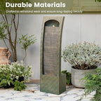 Sunlinua 42H Modern Outdoor Water Fountain with LED Light - Image 4