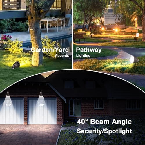 25W LED Bullet Spotlight Flood Light 3CCT Selectable Landscape Spotlight - Image 7