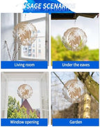10 Inch Brown Palm Trees Wind Spinner for Yard and Garden, Tropical Vintage Summer Botanical Hanging Ornaments Outdoor 3D Kinetic Wind Sculpture Spinners Indoor Outdoor Patio Décor Ornaments Gift - Image 7