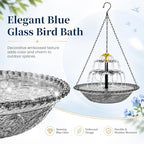 Solar Fountain for Bird Bath Outside, Garden Water Feature with Ground Stake Stand or Hanging Style for Patio, Yard & Lawn (A-XL-Gray) - Image 2