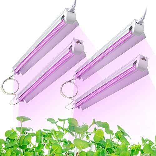 Grow Light for Indoor Plants,4ft T8, 180W(4 x 45W, 1080W Equivalent), Super Bright, Full Spectrum Sunlight Plant Light, LED Grow Lights for Indoor Plants, Greenhouse, 4-Pack by TYAGMAM