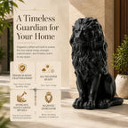 Lion Statue Outdoor 20.5 Inch Resin Garden Decor Patio Sculpture - Image 4